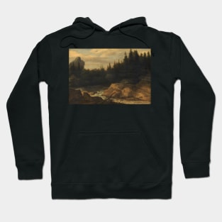 The River in the Pine Forest by Allaert van Everdingen Hoodie